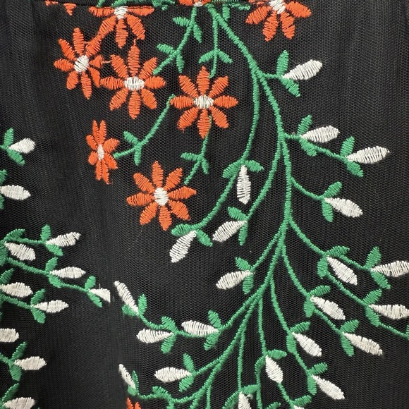 Dress the Population Wren Tie Shoulder Floral Embroidery Maxi Dress Size SMALL - Picture 7 of 13